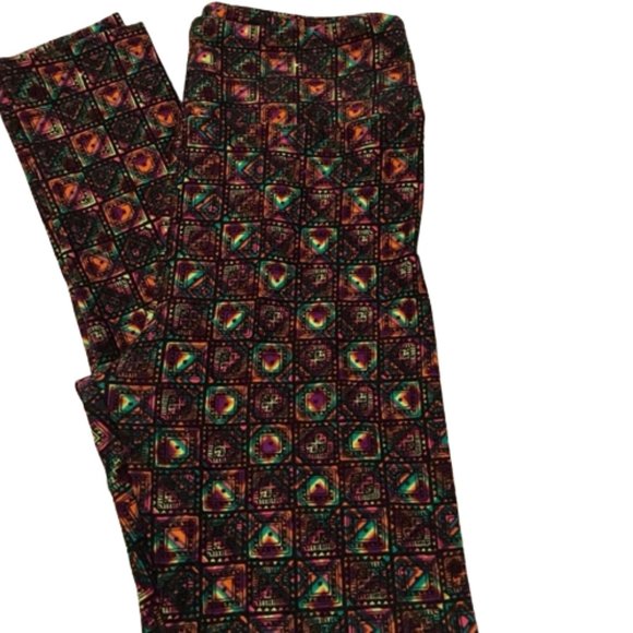Lularoe Printed Yoga Leggings‎ Size XS-S M Stretchable. Pre-loved Worn Once - Picture 1 of 16
